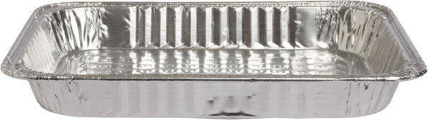 Rectangle Foil Reusable Half Size Steam Baking Pan, Silver, 12-in, for Baking/Cooking/Steaming P8