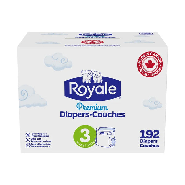 Royale Premium Baby Diapers, Sizes 3 - 6 Y3