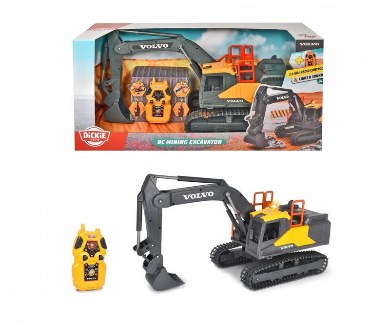 Simba Dickie RC Excavator Construction Toy with Effects for Ages 3+ I5