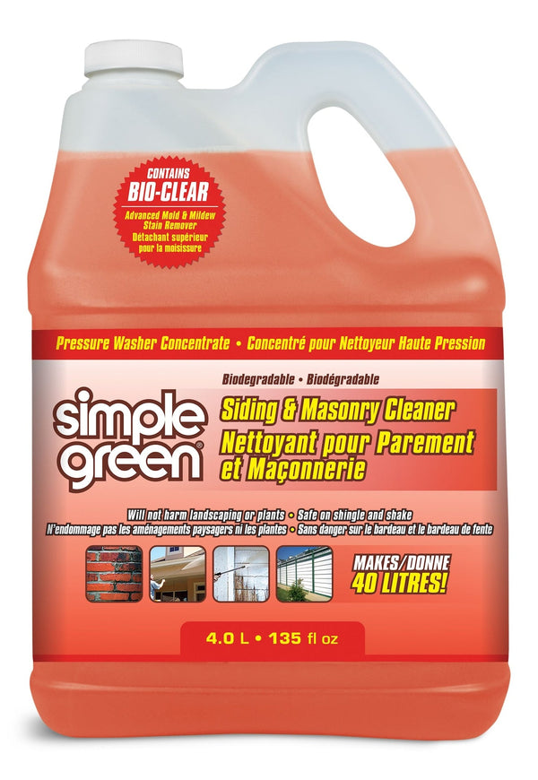 Simple Green Siding & Masonry Pressure Washer Detergent, 4L Q0