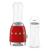 SMEG 300W Stainless Steel Personal Jar Blender, Red