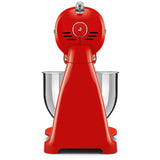 SMEG 600W Vintage Tilting Stand Mixer, 10-Speed, Red