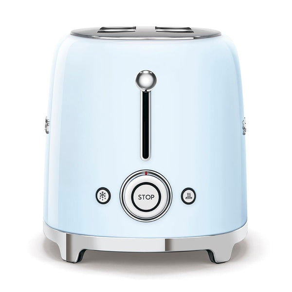 Smeg Retro Style Electric Toaster with Multi-Function Control, Light Blue, 2-Slices D4