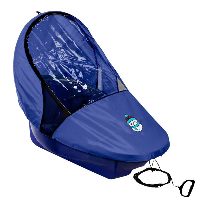 Snocruzer Covered Baby Sled/Toboggan for Ages 12-36 Months, Blue J2