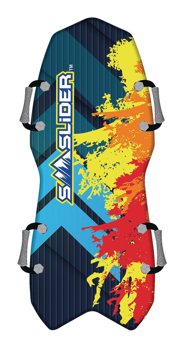Snow Slider Splatter Kids' 2-Person Lightweight Foam Winter Snow Sled/Toboggan with Handles C4