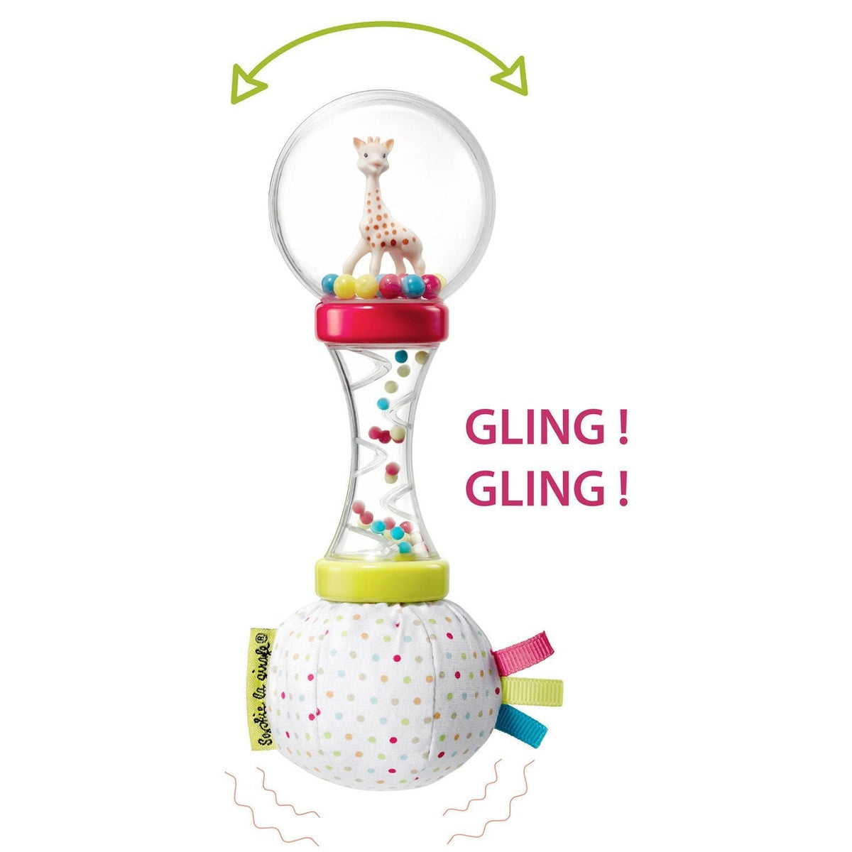 Sophie La Girafe Soft Maracas Rattle for Babies, Ages 3+