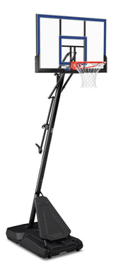 Spalding Hercules Acrylic Portable Adjustable Basketball Backboard, Hoop & Net System, 50-in