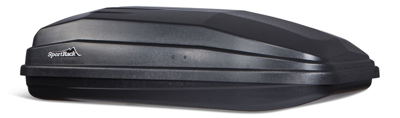 SportRack Vista SR7018 Rectangle-Shaped Roof Top Cargo Box, Lockable, X-Large, Black C9