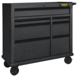 Stanley Rolling Tool Storage Cabinet with 7 Drawers, Power Bar with USB, Black, 42-in