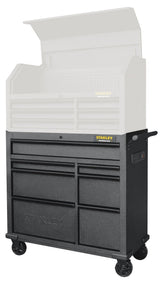 Stanley Rolling Tool Storage Cabinet with 7 Drawers, Power Bar with USB, Black, 42-in