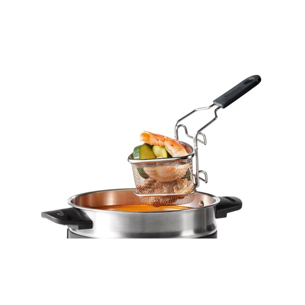 Starfrit Stainless Steel 2-Way Draining Fondue Cooking Basket with Heat-Resistant Handle, 3.7-in