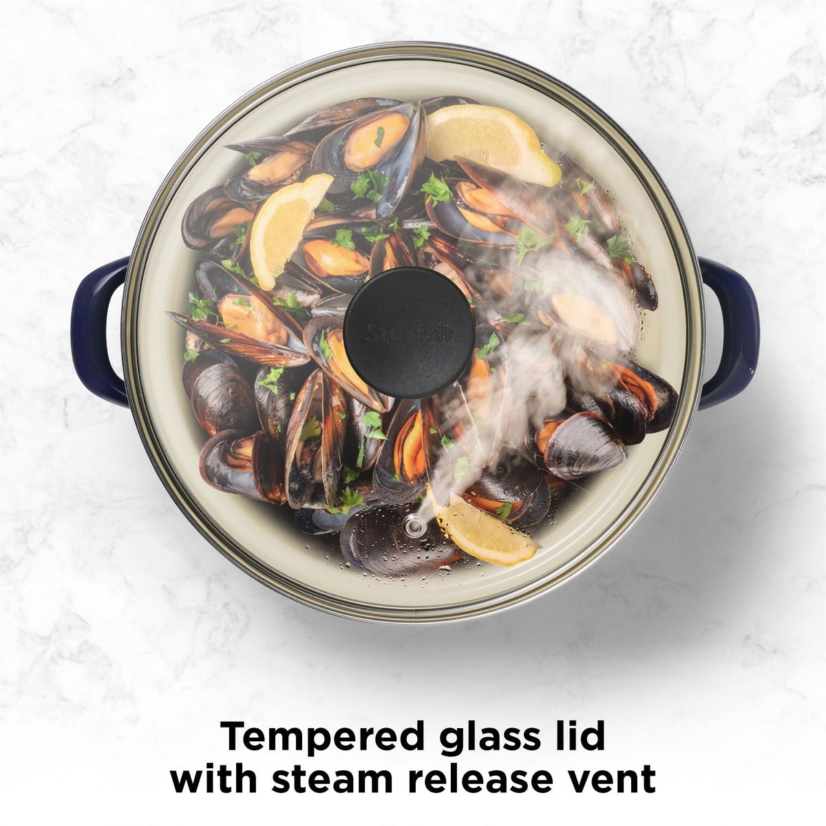 Starfrit Stock Pot, 2-pk, Navy