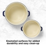 Starfrit Stock Pot, 2-pk, Navy