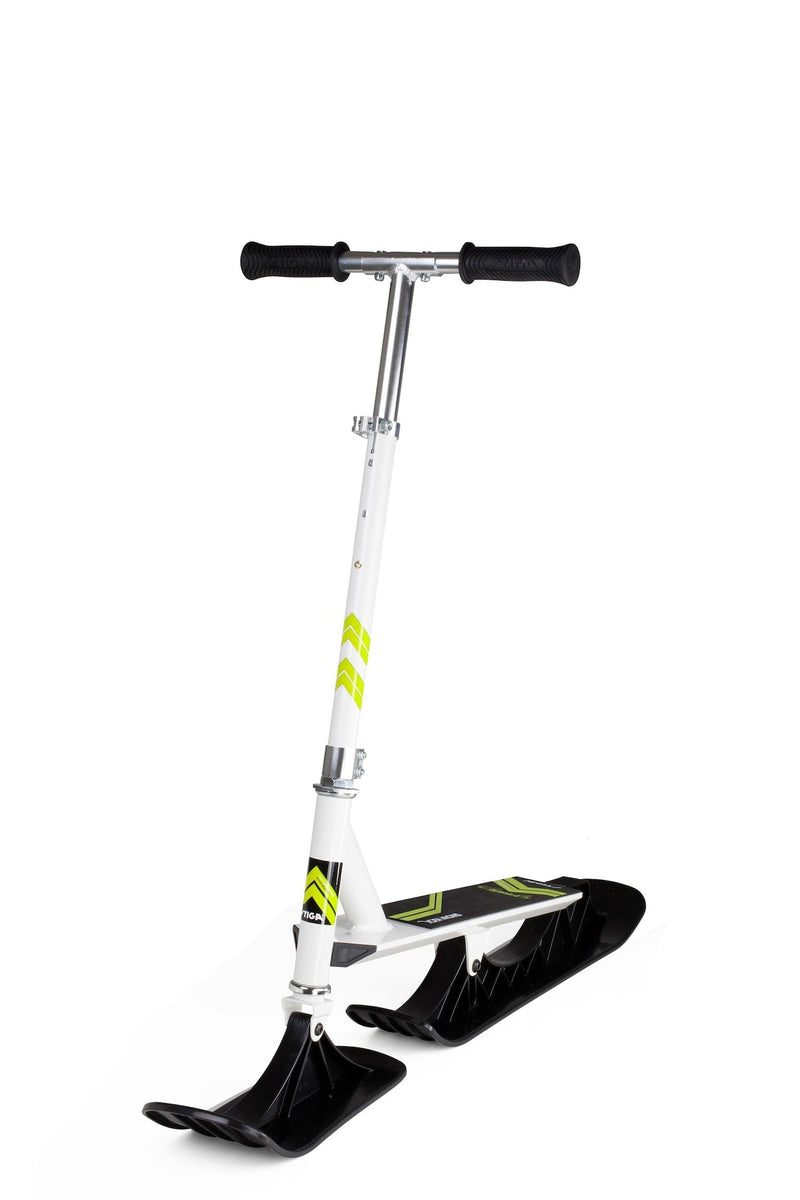 Stiga Snow Kick Free Kids' Winter Snow Ski Scooter with Height Adjustable Handle, Ages 7+ H7