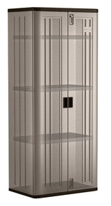 Suncast 19 cu-ft Tall 3-Shelf Resin Storage Cabinet