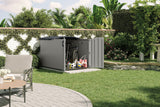 Suncast Glidetop 98-cu-ft Dove Grey Horizontal Shed