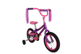 Supercycle Radium Kids' Bike with Training Wheels, Purple, 14-in