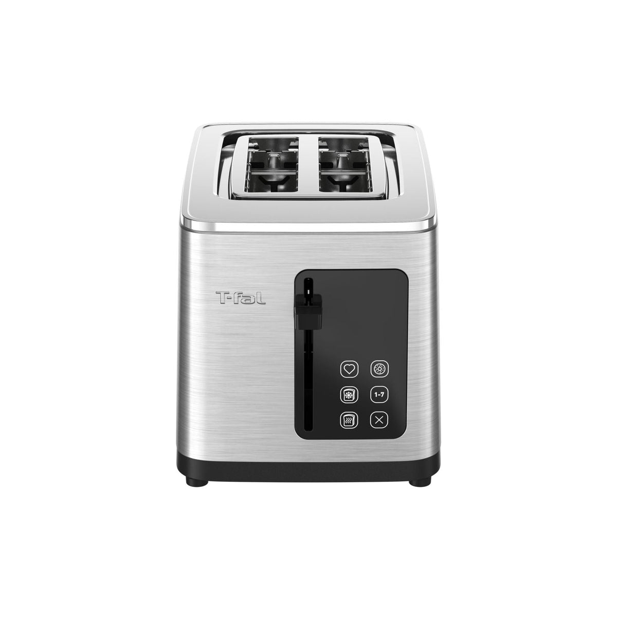 T-fal 2-Slice Stainless Steel Digital Toaster, Extra wide slots, 7 Browning levels
