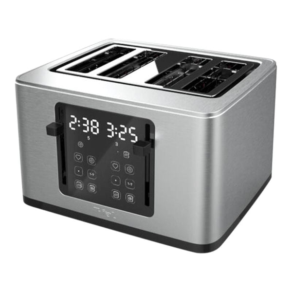 T-fal 4-Slice Stainless Steel Digital Toaster, Extra wide slots, 7 Browning levels F1