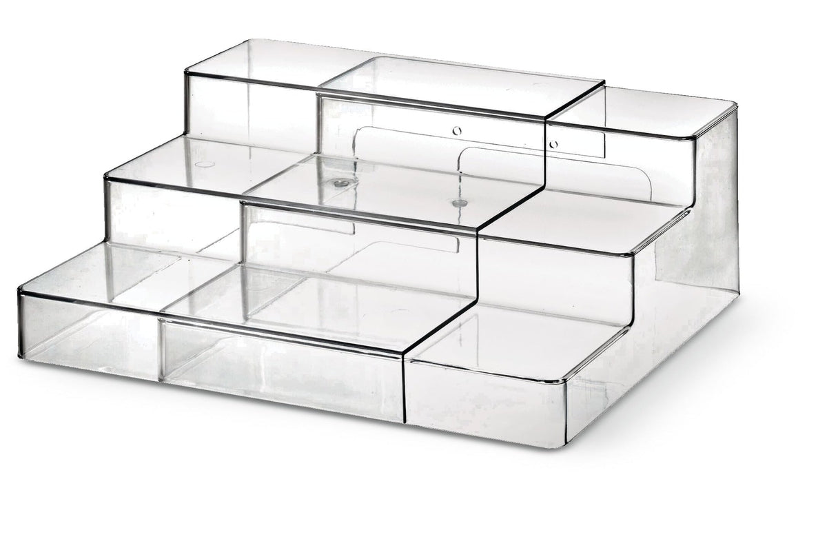 The Home Edit by iDESIGN Clear 3-Tier Expandable Organizing Storage Shelf