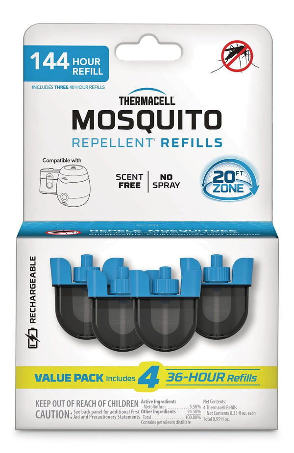 Thermacell E-ZoneGuard Rechargeable Mosquito Repellent Refill 144-Hour Pack F7