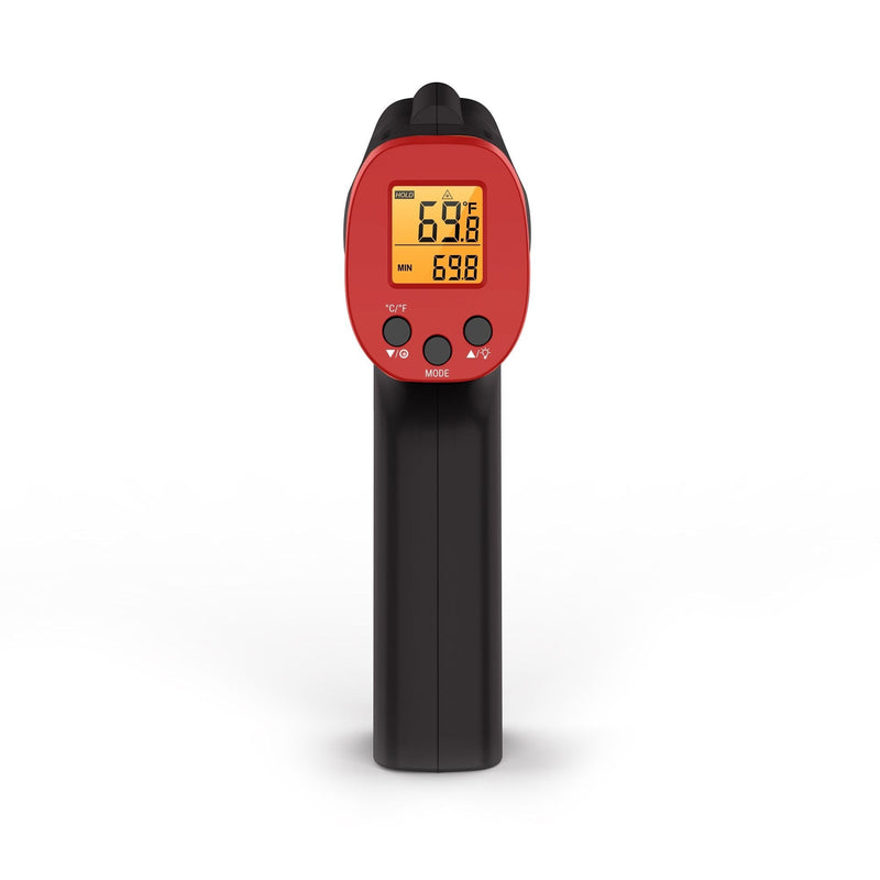 ThermoPro Digital Read Infrared Thermometer Gun with Backlight Display, Red J2