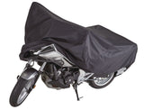 Tripel Premium Polyester Motorcycle Cover, Black, X-Large