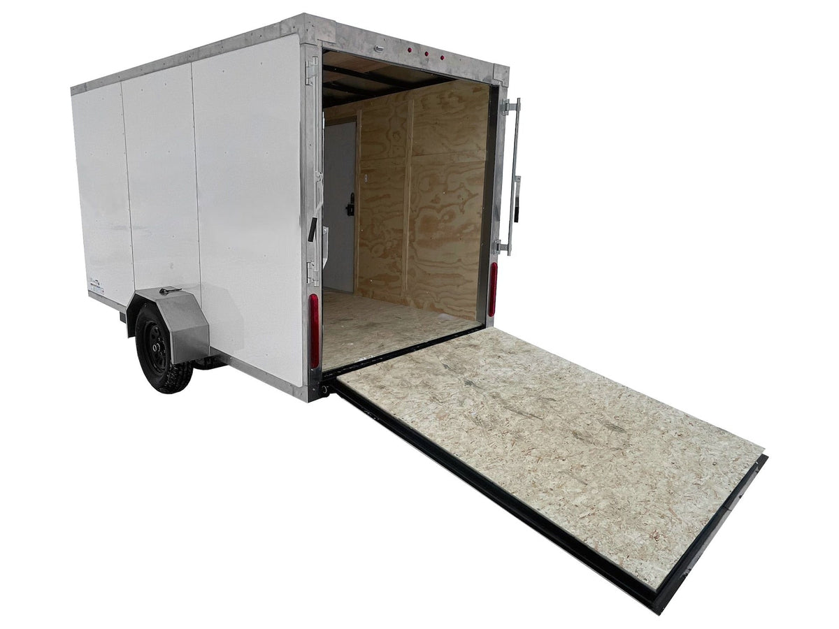 True North 6 x 12-ft Enclosed Utility Trailer with Ramp Door