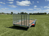 True North 83-in x 14-ft Utility Trailer with Gate & Side ATV Ramps, Galvanized