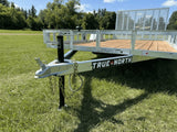 True North 83-in x 14-ft Utility Trailer with Gate & Side ATV Ramps, Galvanized