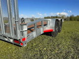 True North 83-in x 16-ft Tandem Axle Utility Trailer, Galvanized