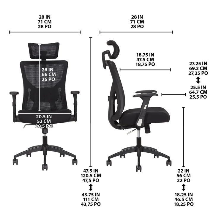 TrueWellness Mesh Office Chair E7