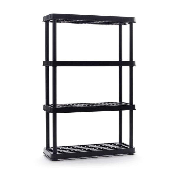 TuffStore 4-Shelf Resin Storage/Shelving Unit, 36 x 14 x 54.5-in, Black Z7