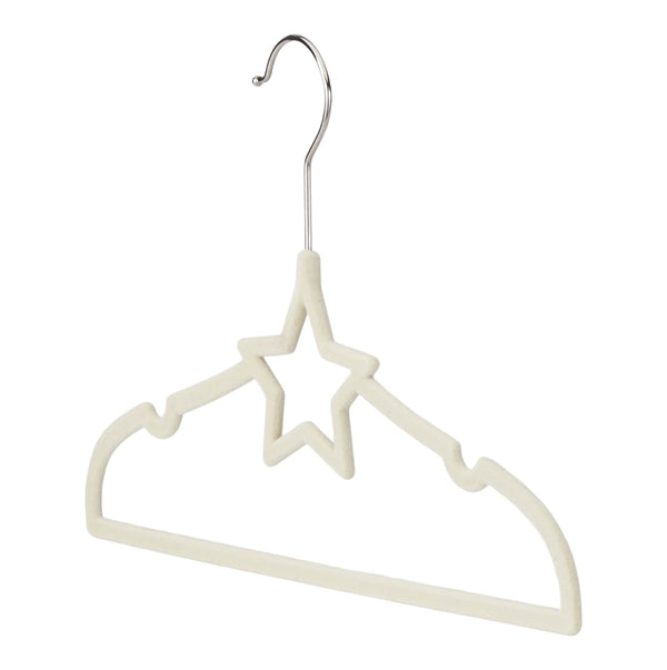 type A Kids' Non-Slip Slim Swivel Hanger with Star, Drizzle, 10-pk X8