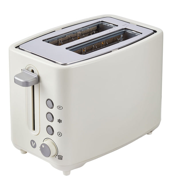 Vida by PADERNO Colour Series 2-Slice Toaster with 3 Settings, Shortbread O3