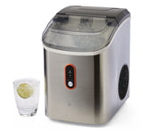 Vida by PADERNO Countertop Soft Nugget Ice Maker, 33-lb Ice/Day, Stainless Steel