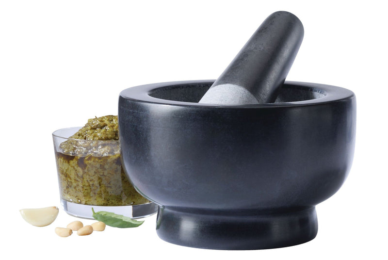 Vida By Paderno Granite Mortar & Pestle, Black C5