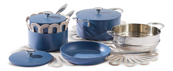 Vida by PADERNO Non-Stick Cookset, Blue, 8-pc V3