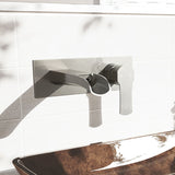 VIGO Cornelius Wall Mount Single Handle Bathroom Sink Faucet, WaterSense Certified, Brushed Nickel