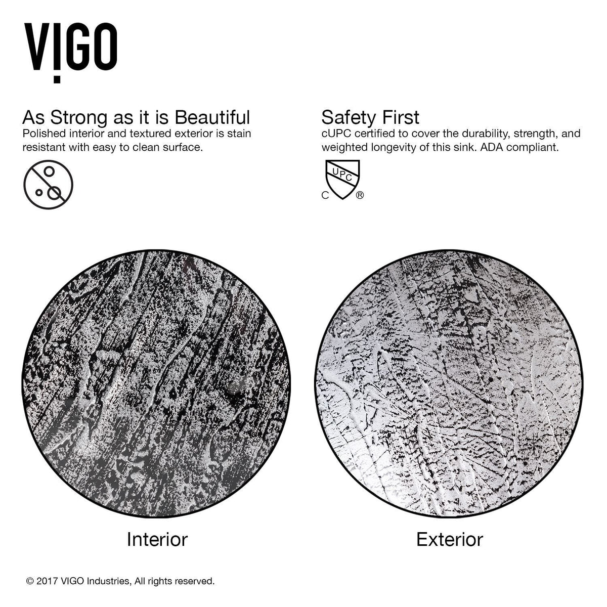 VIGO Round Glass Vessel Bathroom Sink/Basin with Deep Bowl, Titanium
