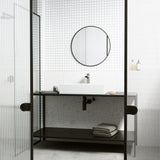 VIGO Starr Modern MatteStone 23x15-in Deep White Bathroom Sink/Basin with Rectangular Vessel