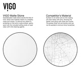 VIGO Wisteria White Bathroom Sink Set with Matte Black Olus Faucet