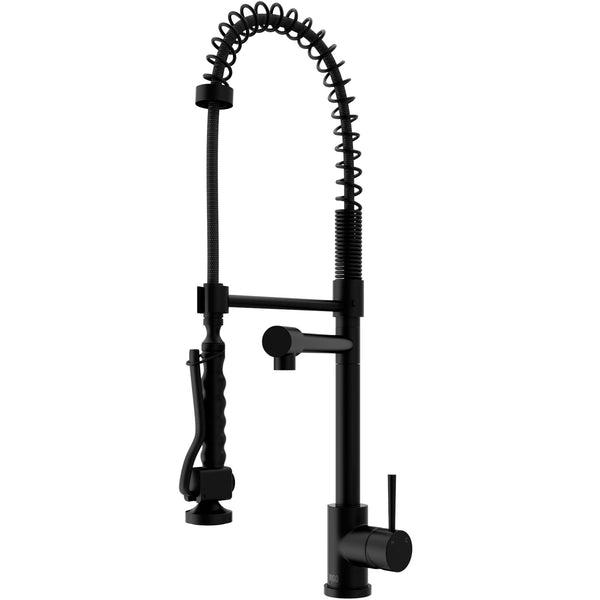 VIGO Zurich Kitchen Faucet, Matte Black L8