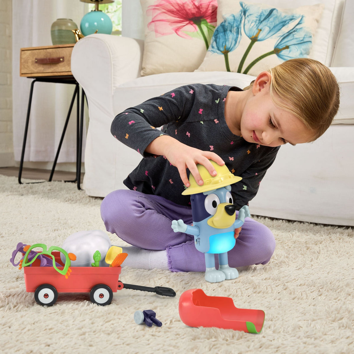 VTech Bluey Dress-Up Bluey Pretend Play Toy with Wagon