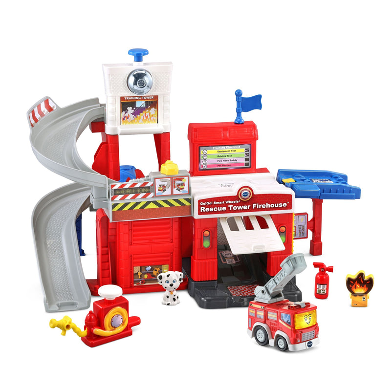 VTech Go! Go! Smart Wheels Race Rescue Firehouse Track, French A7