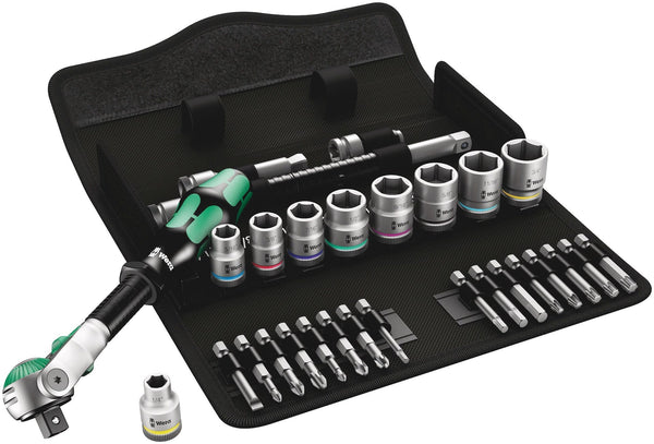 Wera 3/8-in Drive Socket Set, SAE, 29-pc Z5