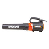 Worx 12 Amp Electric 800 CFM 135 MPH Leaf Blower with Turbine Fan Technology