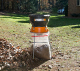 Worx WG430 13 Amp Electric Leaf Mulcher/Shredder, 13-in