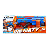 X-Shot Insanity S1 Mad Mega Barrel Dart Blaster, 72-Darts, Ages 8+